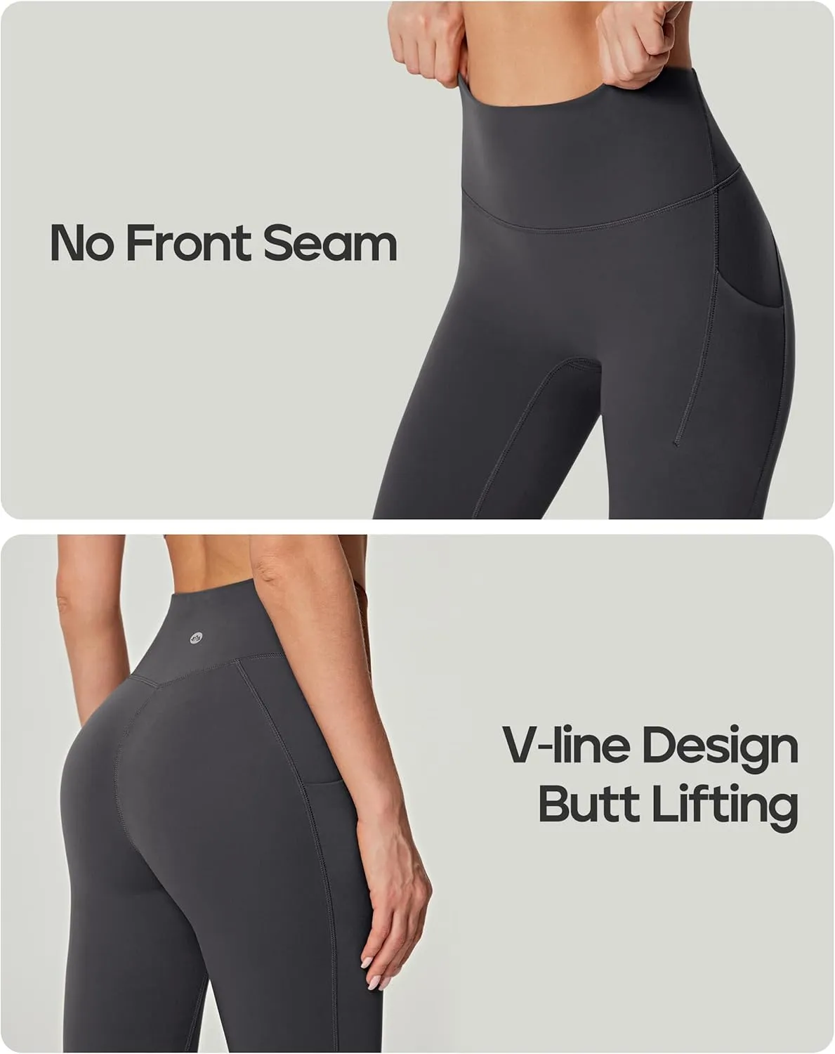Heathyoga Buttery Soft Leggings with Pockets for Women High Waisted Leggings for Women Tummy Control Yoga Pants 25"/28"