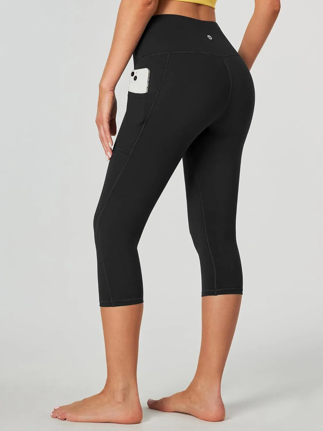 Heathyoga Capri Leggings for Women High Waisted Capri Leggings with Pockets for Women Tummy Control Yoga Pants Women