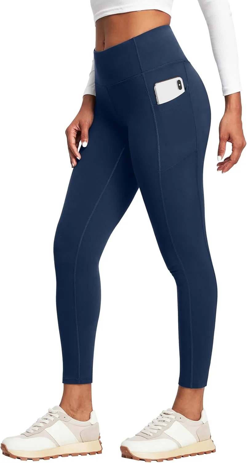 Heathyoga Leggings with Pockets for Women Tummy Control High Waist Yoga Pants with pockets for Workout Athletic Leggings
