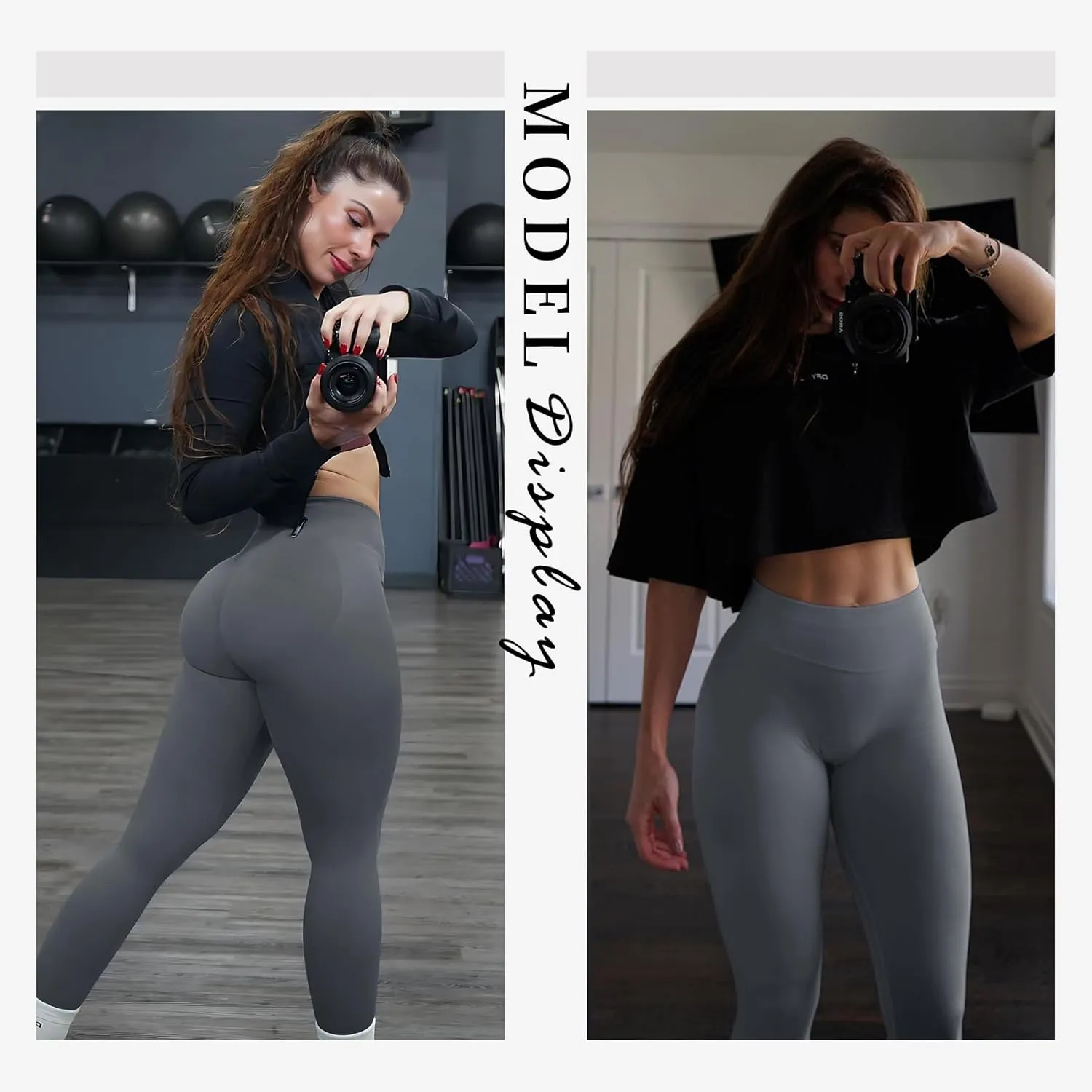Hidden Scrunch Butt Lifting Leggings for Women Impact Gym Workout Leggings Mid Low Waist Compression Yoga Pants