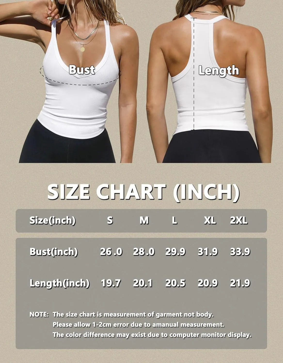iGENJUN 3 Pack Workout Tops for Women Racerback Basic Tank Summer 2025 Camisole V Neck Slim Fit Ribbed Sleeveless