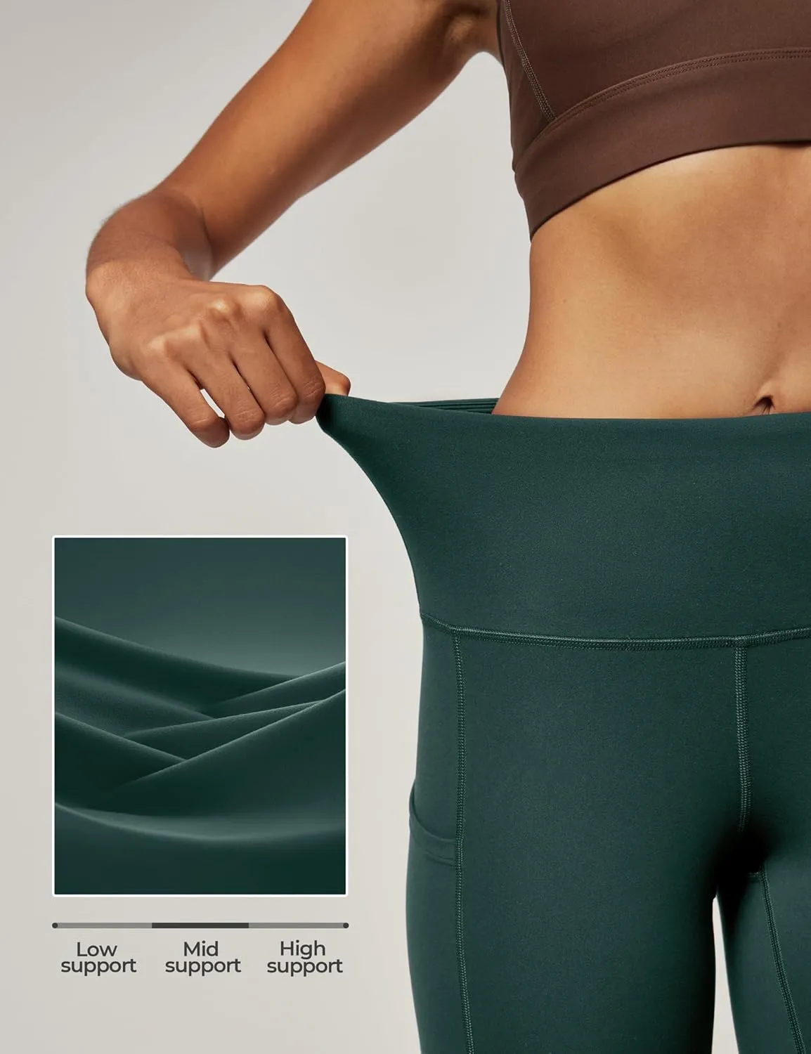 IUGA High Waist Yoga Pants with Pockets, Leggings for Women Tummy Control, Workout Leggings for Women 4 Way Stretch