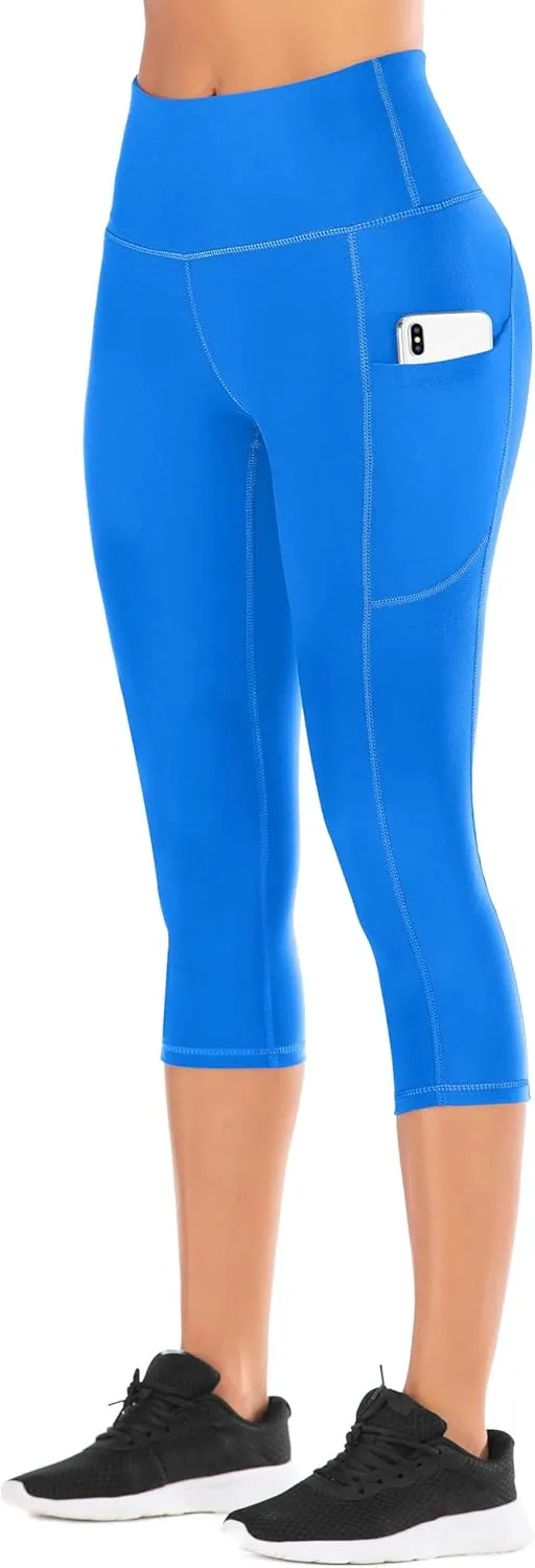 IUGA High Waisted Yoga Pants for Women with Pockets Capri Leggings for Women Workout Leggings for Women Yoga Capris