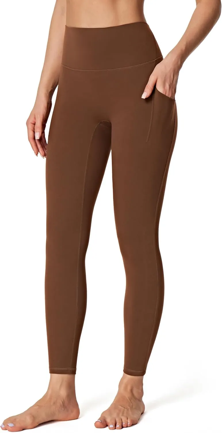 IUGA No Front Seam Leggings with Pockets for Women Buttery Soft Tummy Control Workout Leggings High Waisted Yoga Pants