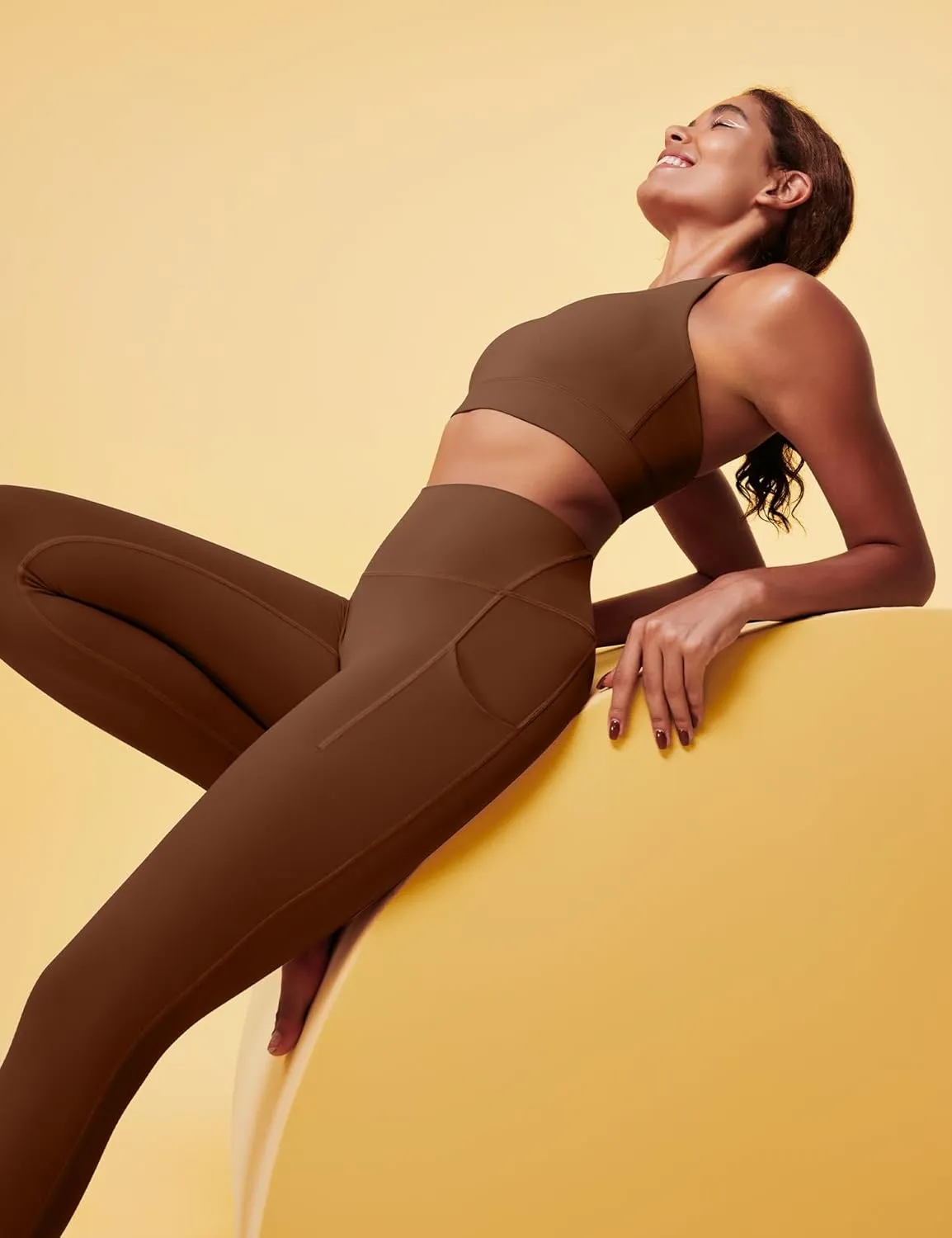 IUGA No Front Seam Leggings with Pockets for Women Buttery Soft Tummy Control Workout Leggings High Waisted Yoga Pants