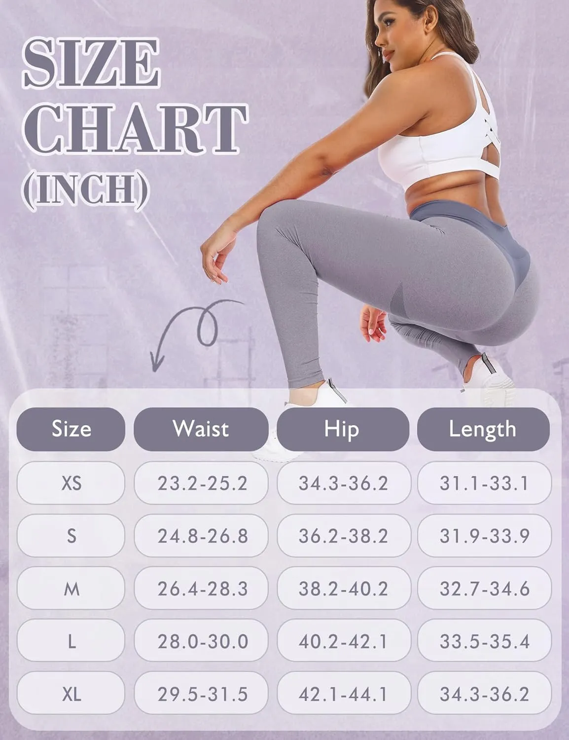 Knockout Seamless Gym Workout Leggings Scrunch Butt Lifting Leggings for Women High Waist Tummy Control Yoga Pants