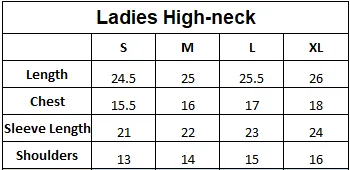 Ladies High-Neck (WHITE)