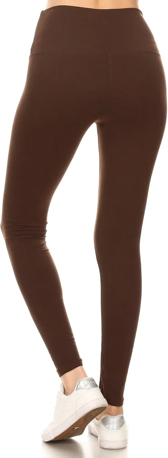 Leggings Depot High Waisted Leggings for Women Buttery Smooth & Soft Women's Solid Yoga - Reg, Plus, 1X3X, 3X5X
