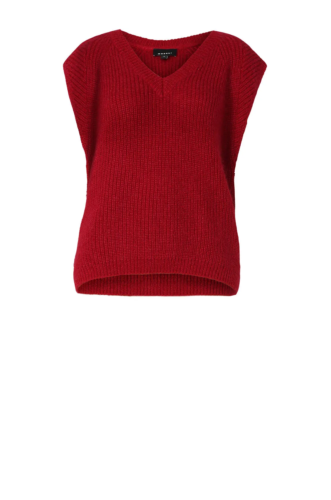 lineate vest / cranberry