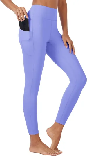 MAGCOMSEN Women's High Waisted Workout Leggings with Pockets Tummy Control 7/8 Yoga Pants Stretch Gym Athletic Leggings