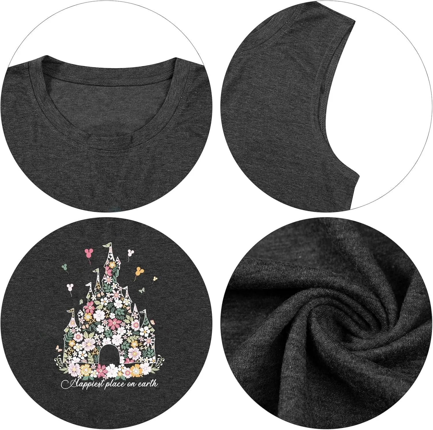 Magic Castle Tank Top for Women Magic Kingdom Graphic Shirt Tops Summer Vacation Vest