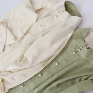 Matcha 抹茶 Ming Liling Duijin Duanshan Standing Collar Shirt