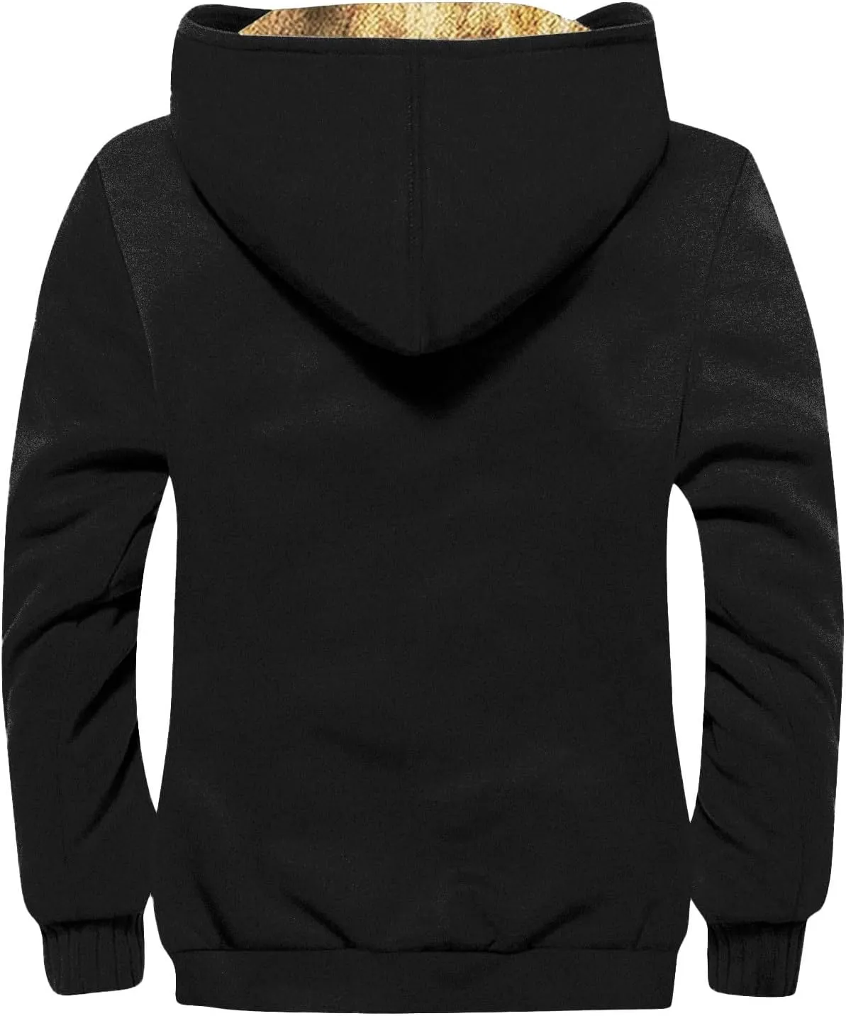 Men Winter Sherpa Lined Jacket Heavyweight Fleece Warm Trucker Hoodies Coat Big And Tall Jackets For Men Hoodie