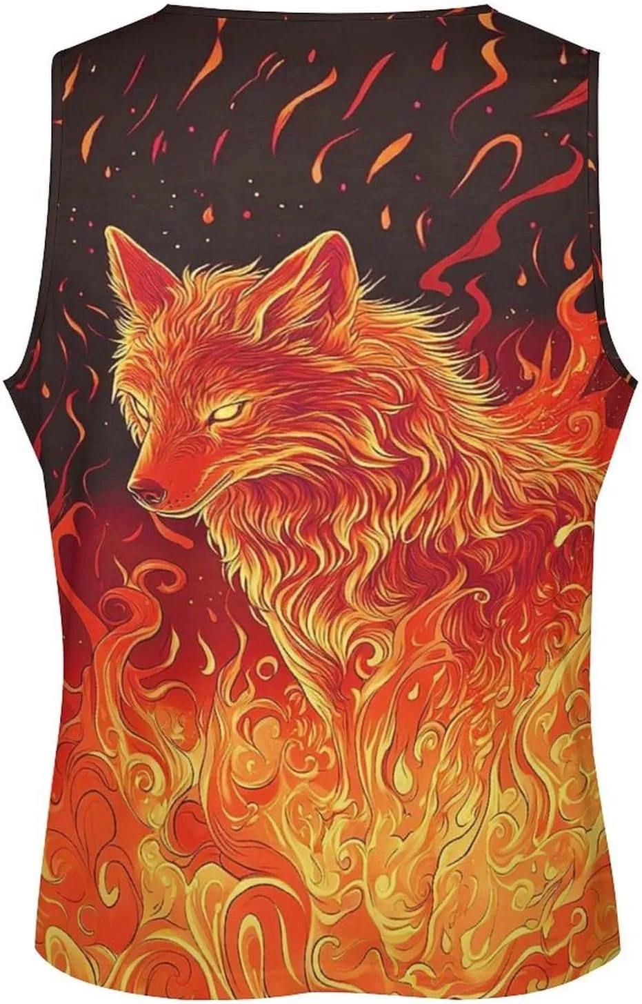 Mens Cool Wolf Graphic Tank Tops 3D Print Sleeveless Summer Casual Gym Workout Muscle T Shirts