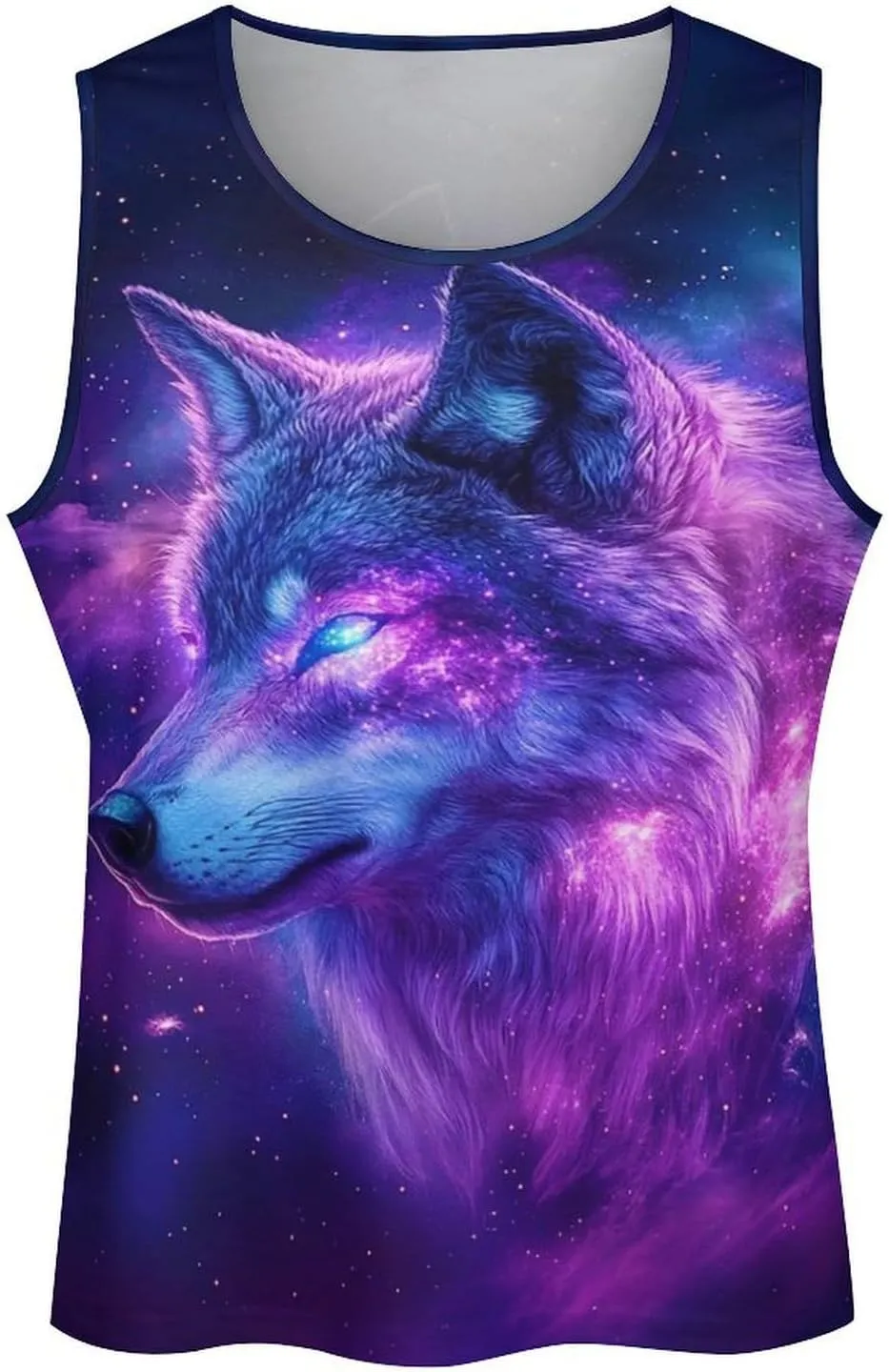 Mens Cool Wolf Graphic Tank Tops 3D Print Sleeveless Summer Casual Gym Workout Muscle T Shirts