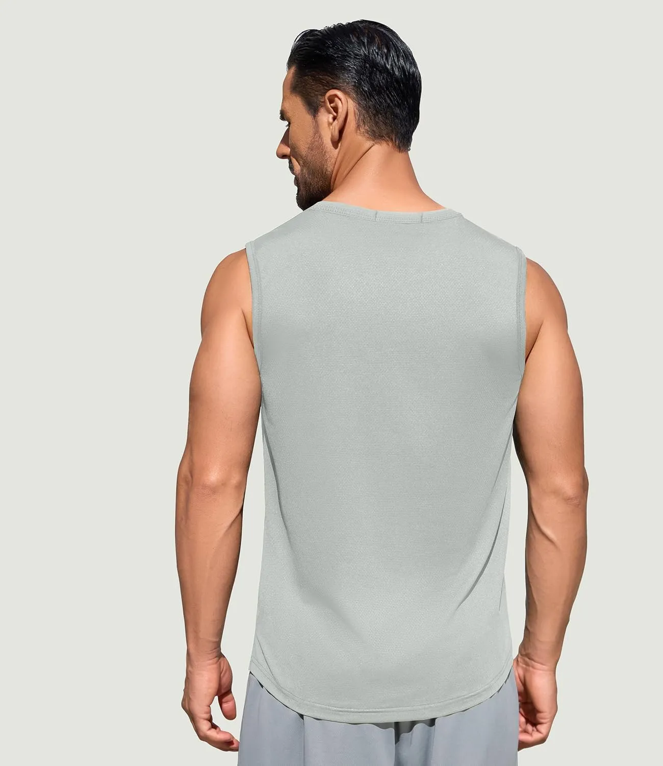 Men's Gym Tank Top Quick Dry 3 Pack Sleeveless Muscle Shirts Sun Protection UPF50  Running Workout Tank Tops
