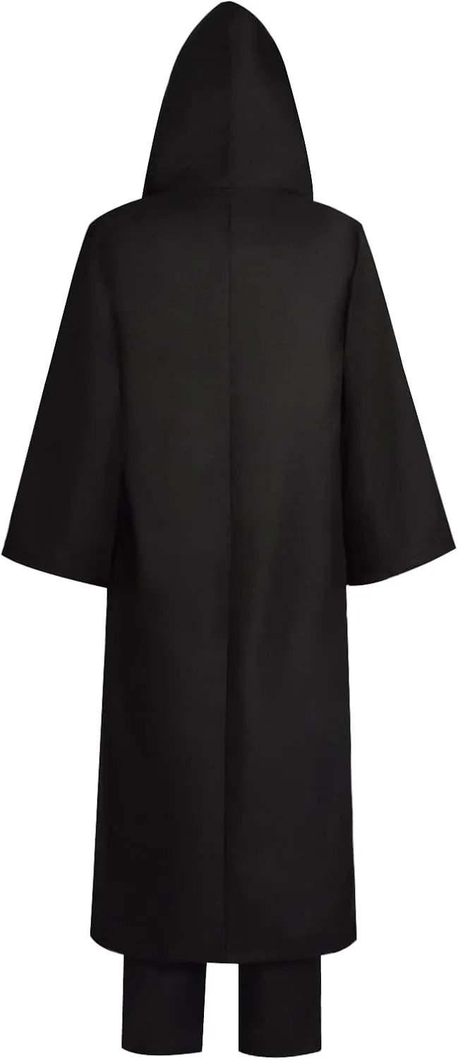 Men's Hooded Robe Cloak Tunic Costume Jedi Suit Halloween Cosplay Costume Uniform Outfits