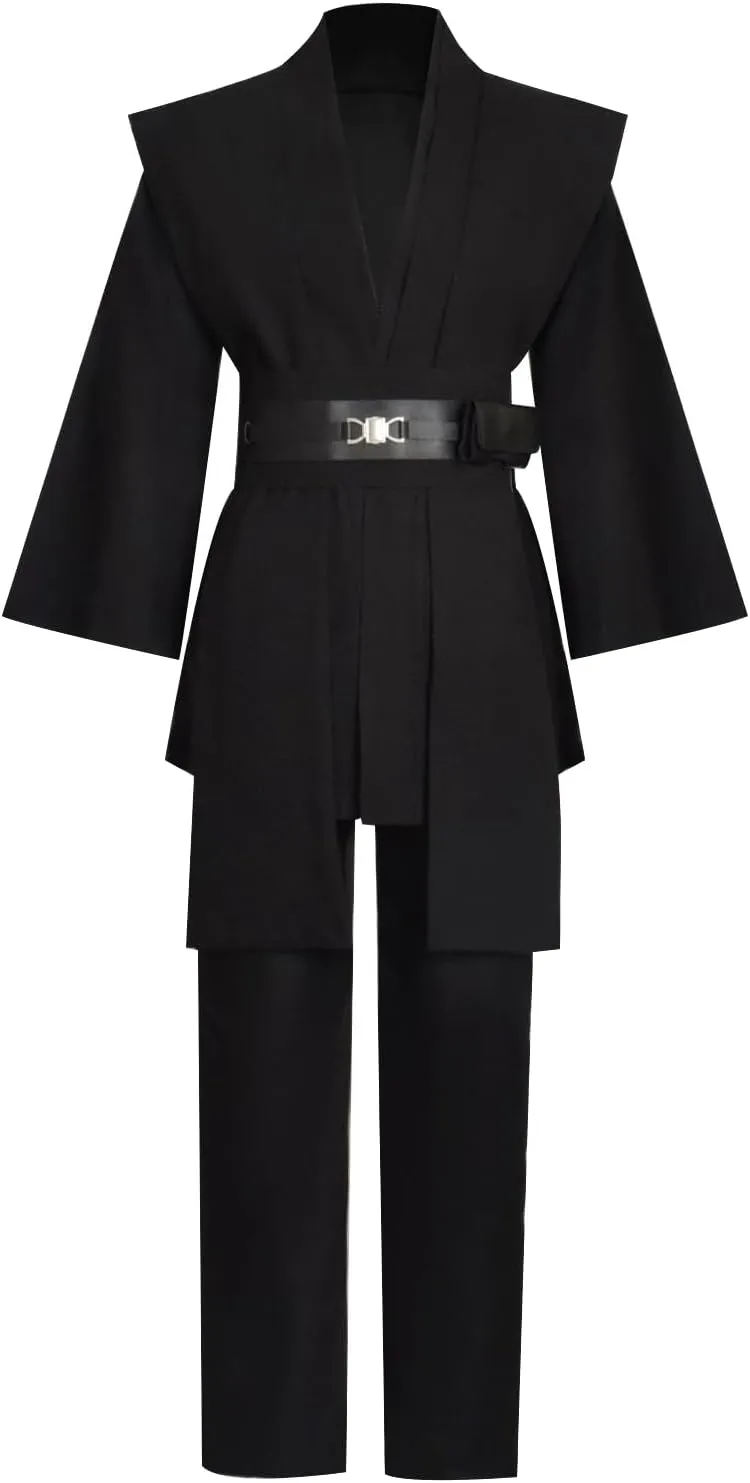 Men's Hooded Robe Cloak Tunic Costume Jedi Suit Halloween Cosplay Costume Uniform Outfits