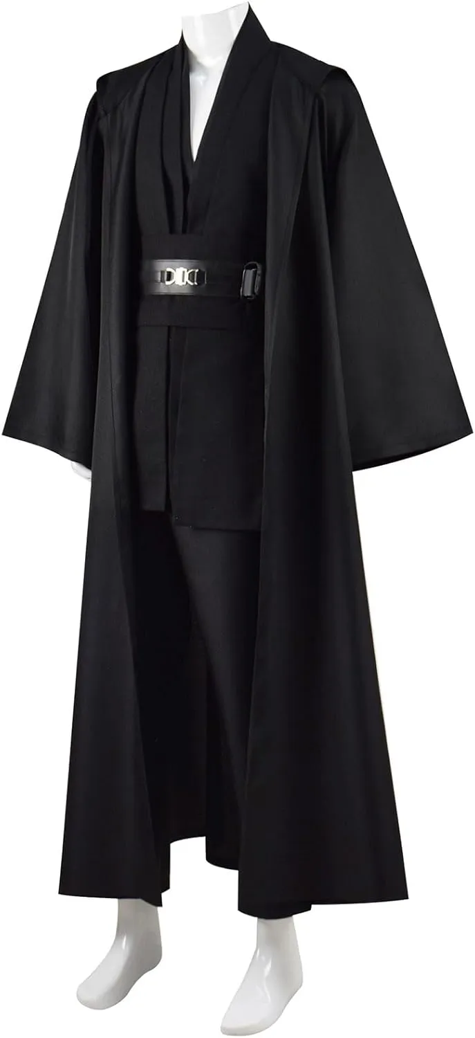 Men's Hooded Robe Cloak Tunic Costume Jedi Suit Halloween Cosplay Costume Uniform Outfits