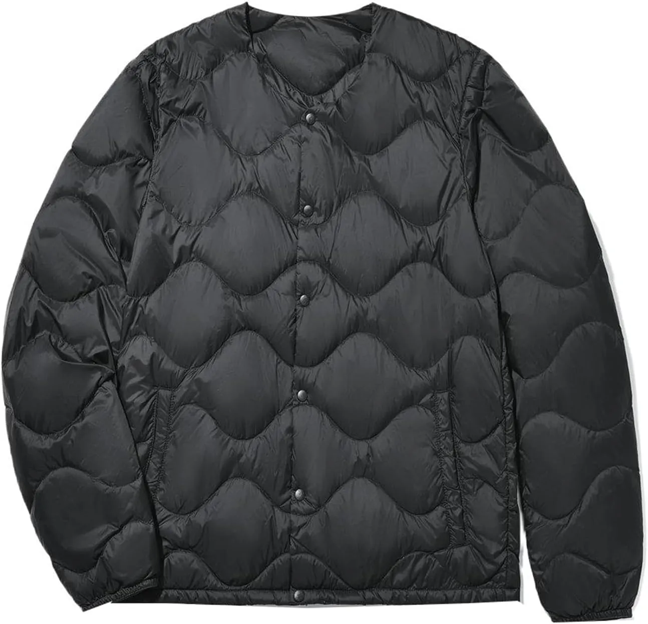 Men's Lightweight Down Jacket Collarless Down Jacket