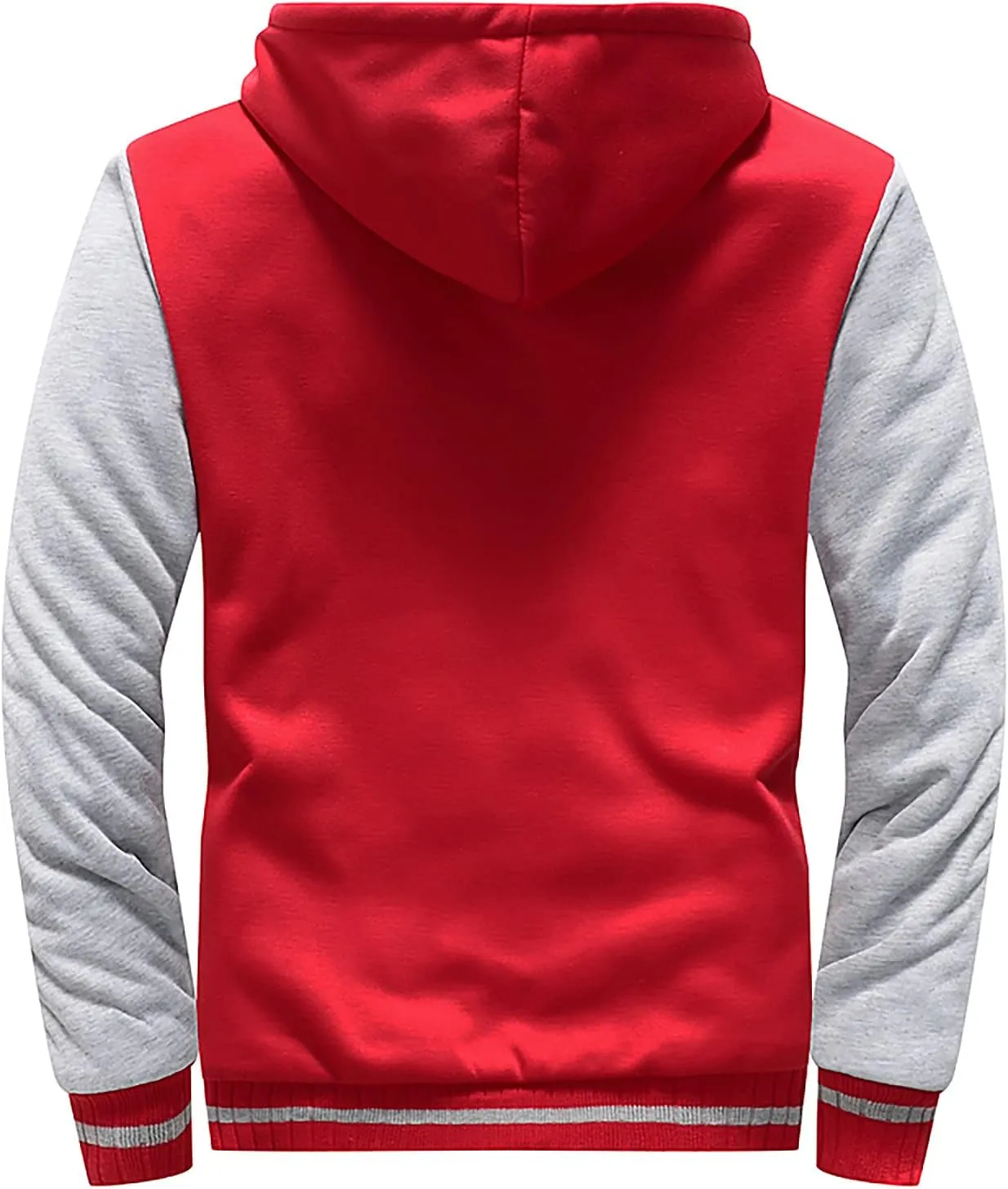 Mens Sherpa Hoodie Big And Tall Zip Up Jacket Heavyweight Fleece Lined Hooded Sweatshirt Warm Thick Winter Coat
