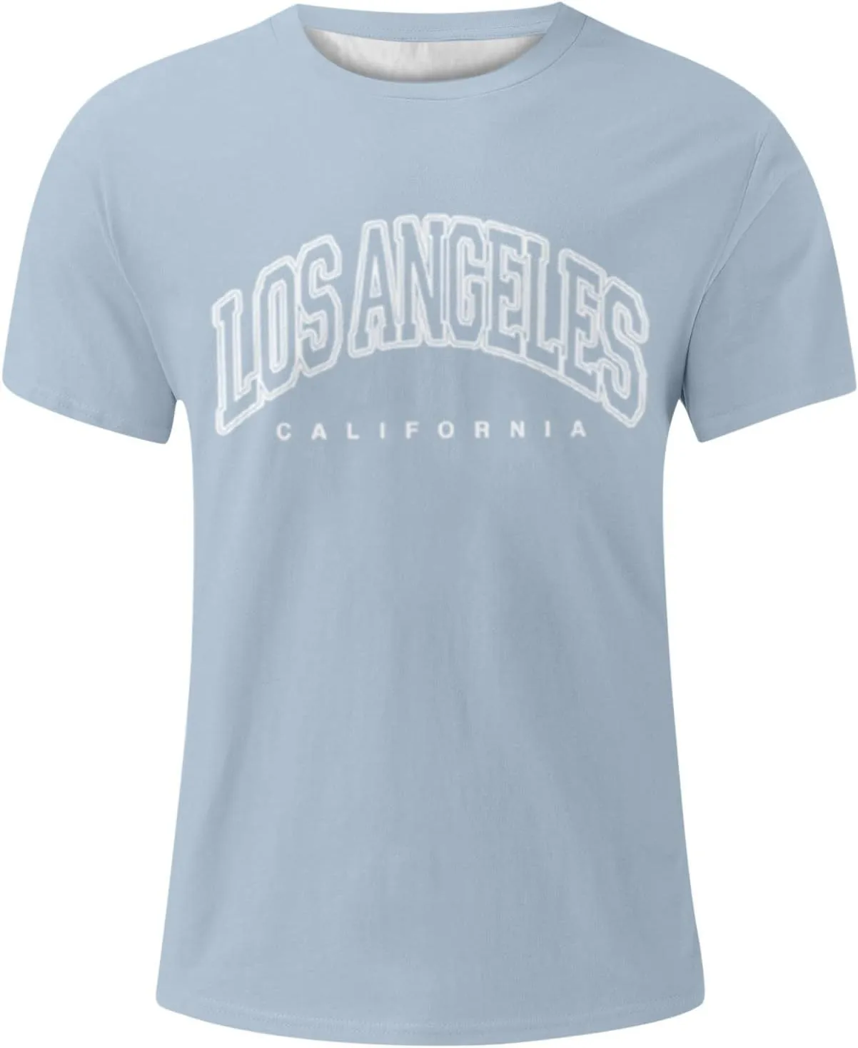 Men's T Shirt Printed Short Sleeve O Neck Outdoor Workout Regular Fit Tees True Comfort Fashion Tops