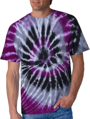 Mens Tie Dye T Shirts Plus Size Novelty Printed Tee Short Sleeve Classic Trendy Tshirt Summer Casual Crew Neck Tops