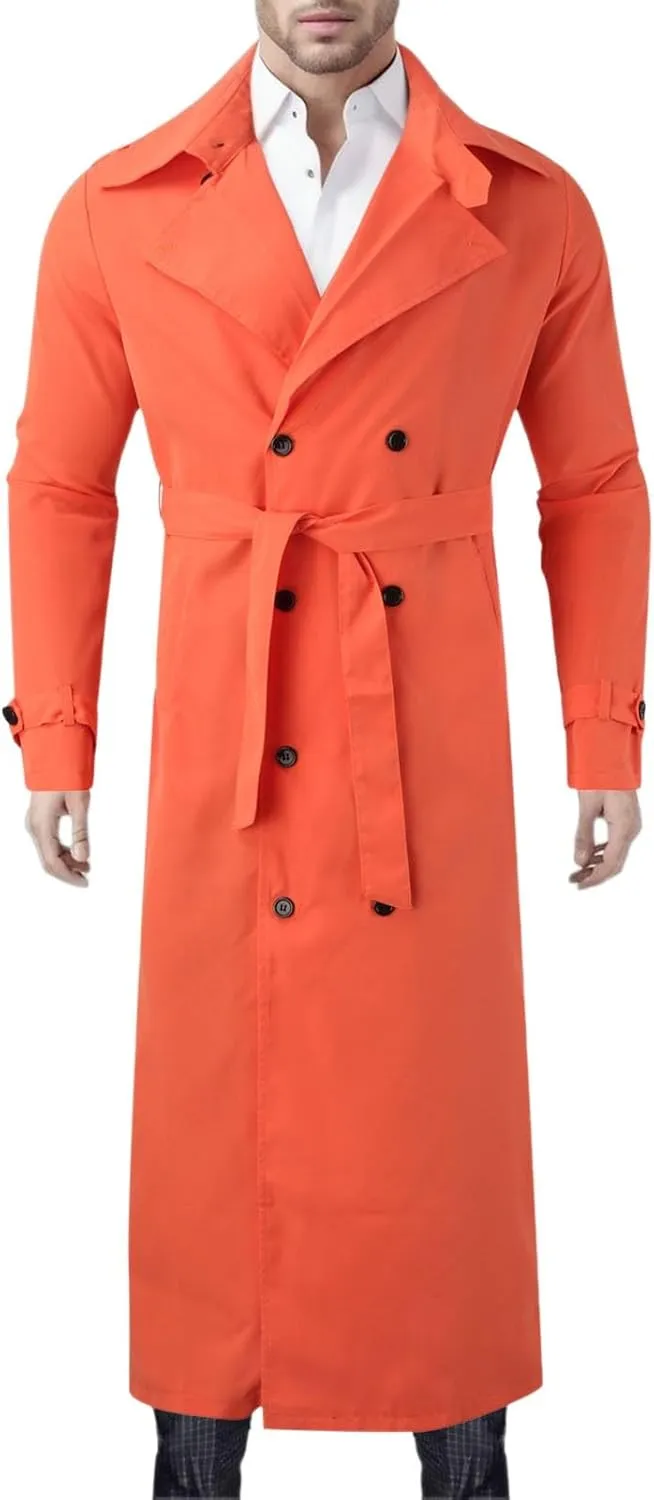 Mens Trench Coat 2023 Winter Long Jacket Double Breasted Overcoat Classic Woolen Windbreaker Jacket Overcoat Suit Jackets