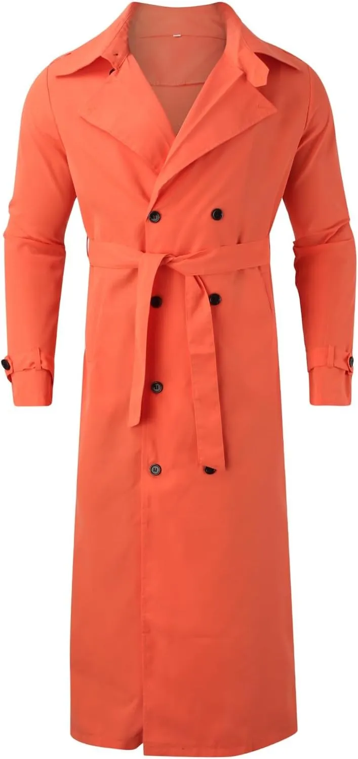 Mens Trench Coat 2023 Winter Long Jacket Double Breasted Overcoat Classic Woolen Windbreaker Jacket Overcoat Suit Jackets