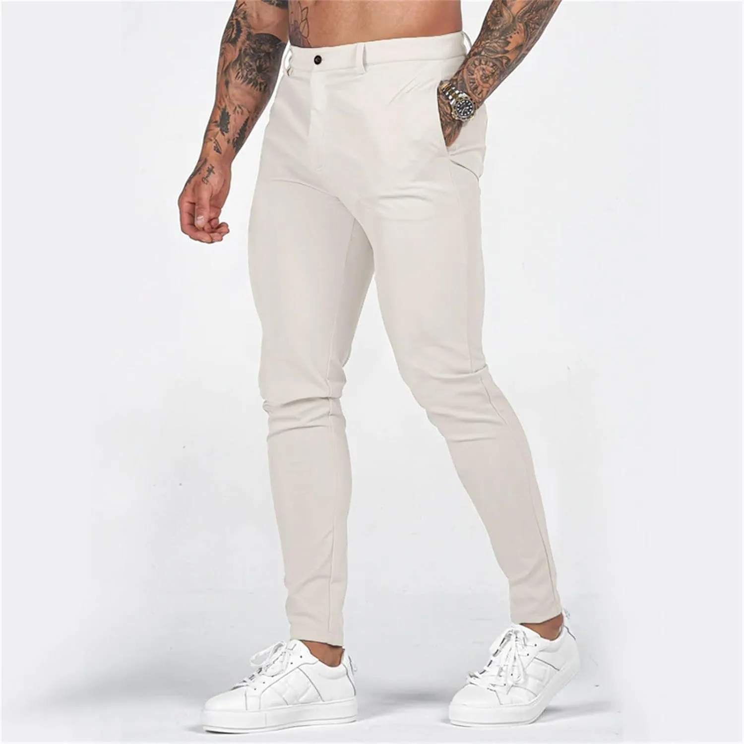 MIDOO Mens Pants Casual Relaxed Soft Fleece Active Athletic Workout Jogger Pants with Pocket and Drawstring Elastic Waist