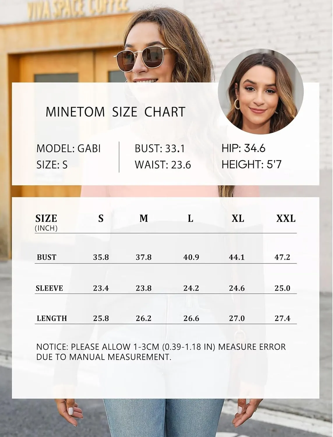 Minetom Women's Color Block Tunic Tops Casual Long Sleeve Shirts Round Neck Pullover