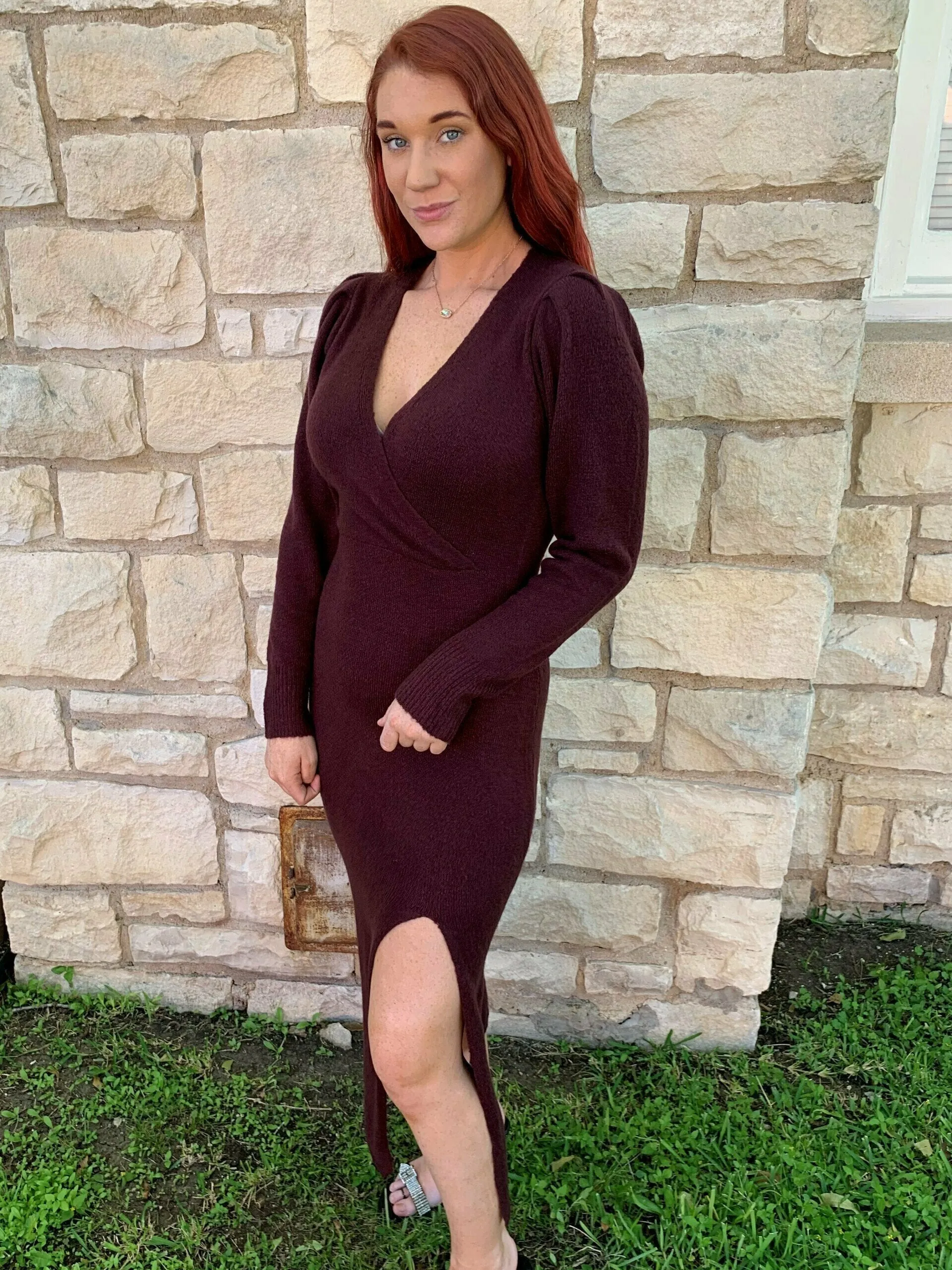 Moodie Plum Sweater Dress