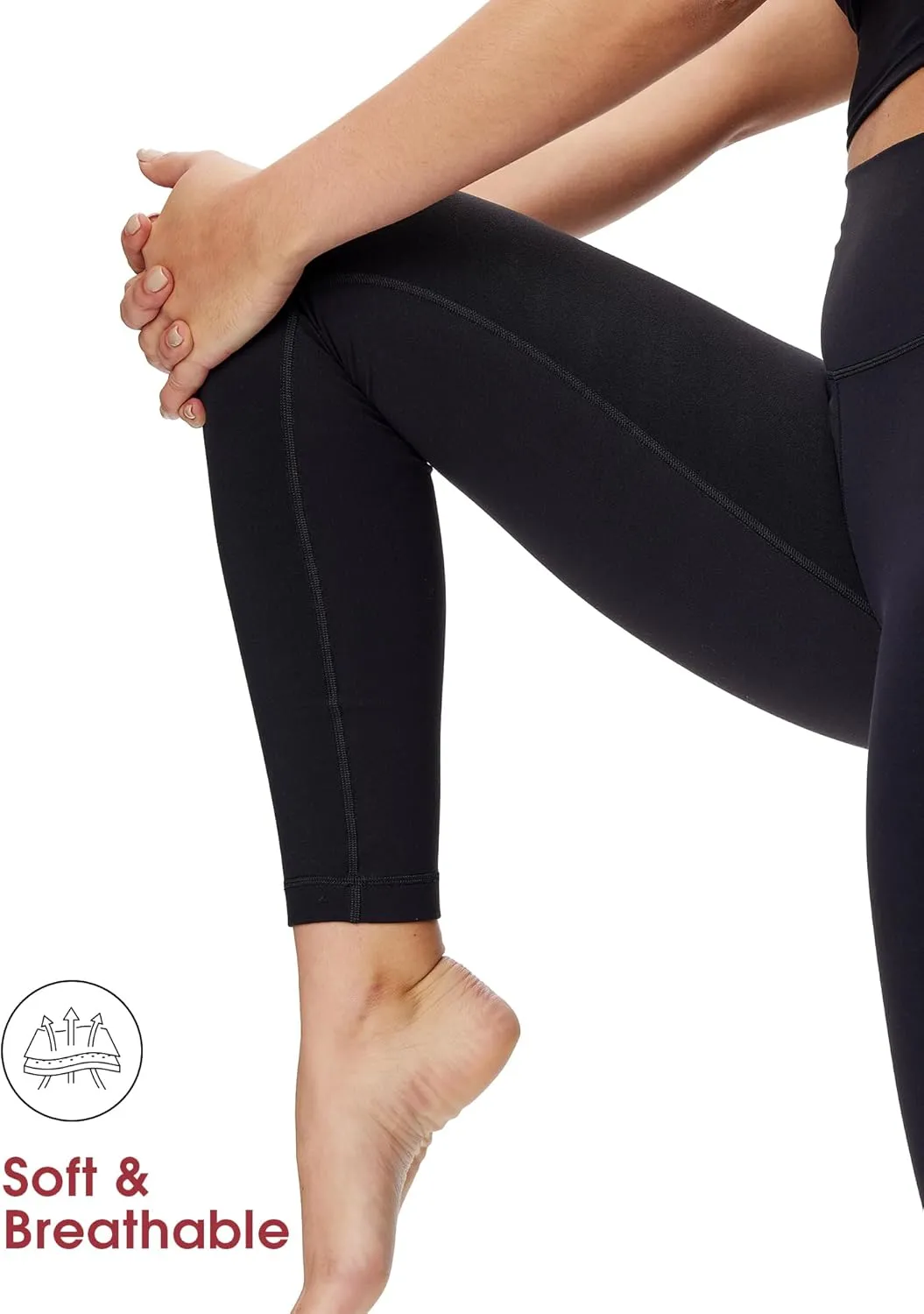 NANJI High Waisted Leggings for Women - Buttery Soft Yoga Pants, Squat Proof Stretch Workout Running Casual Leggings