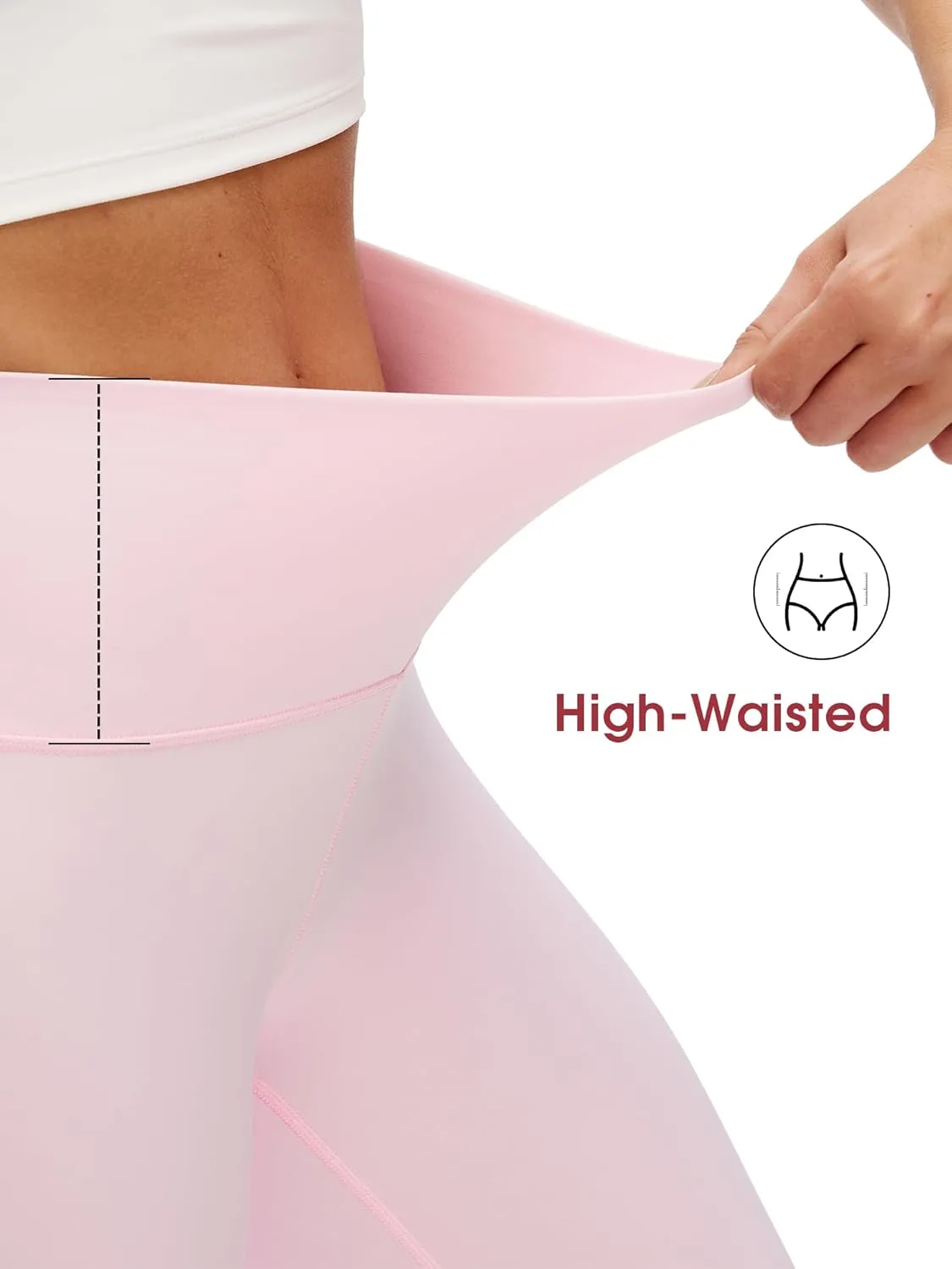 NANJI High Waisted Leggings for Women - Buttery Soft Yoga Pants, Squat Proof Stretch Workout Running Casual Leggings