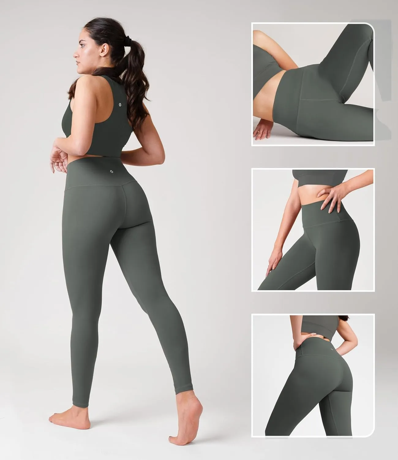 Nirlon NirLUX Womens Leggings - Womens High Waisted Yoga Pants for Gym & Yoga, Smooth Soft Leggings for Women