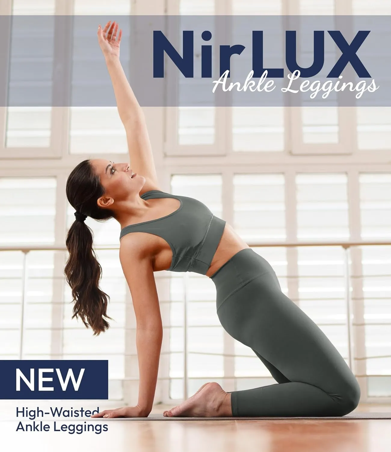 Nirlon NirLUX Womens Leggings - Womens High Waisted Yoga Pants for Gym & Yoga, Smooth Soft Leggings for Women