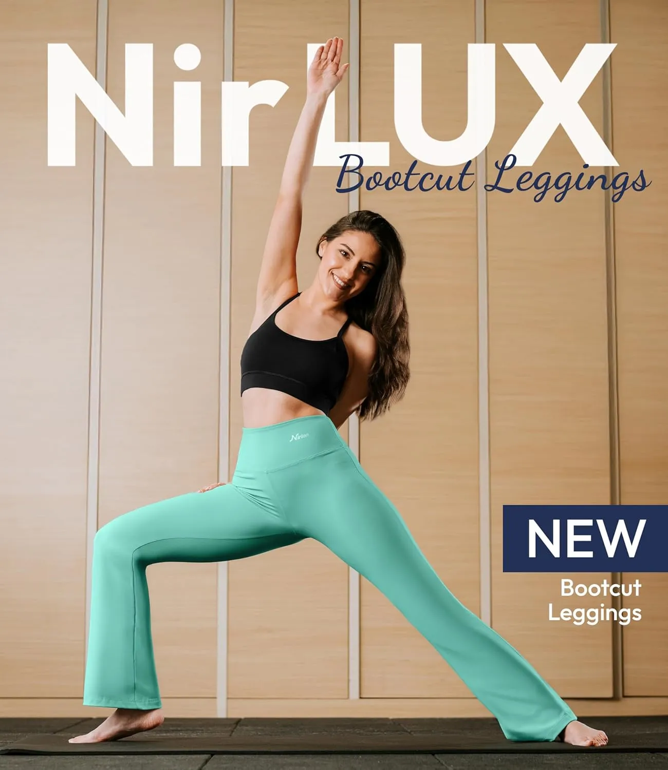 NirLUX Bootcut Yoga Pants - Soft Leggings for Women Regular & Plus Size Womens Leggings Tummy Control for Gym & Yoga