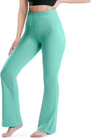 NirLUX Bootcut Yoga Pants - Soft Leggings for Women Regular & Plus Size Womens Leggings Tummy Control for Gym & Yoga
