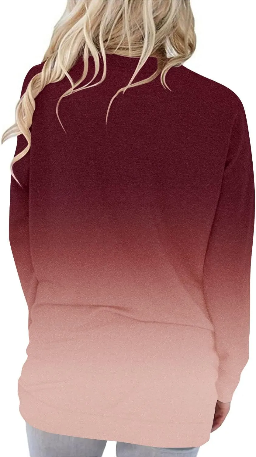 onlypuff Women's Pocket Shirt Graphic Tunic Tops Sweatshirts