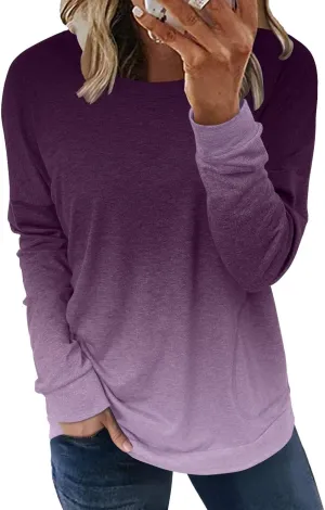 onlypuff Women's Pocket Shirt Graphic Tunic Tops Sweatshirts