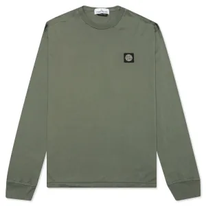 Patch Logo L/S Tee - Sage Green