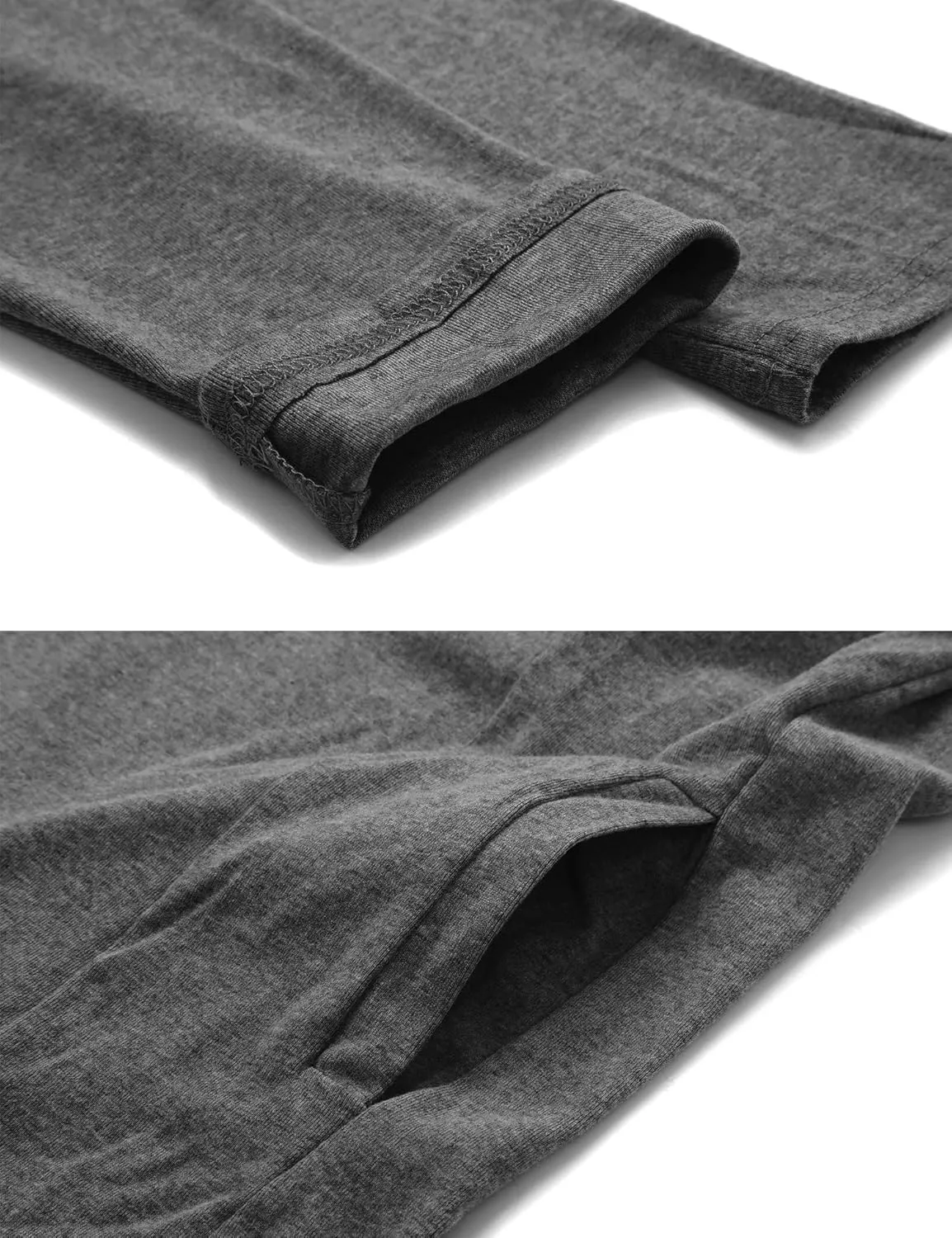 RAGEMALL Mens Long Cardigan Open Front Draped Lightweight Hooded Sweater with Pockets