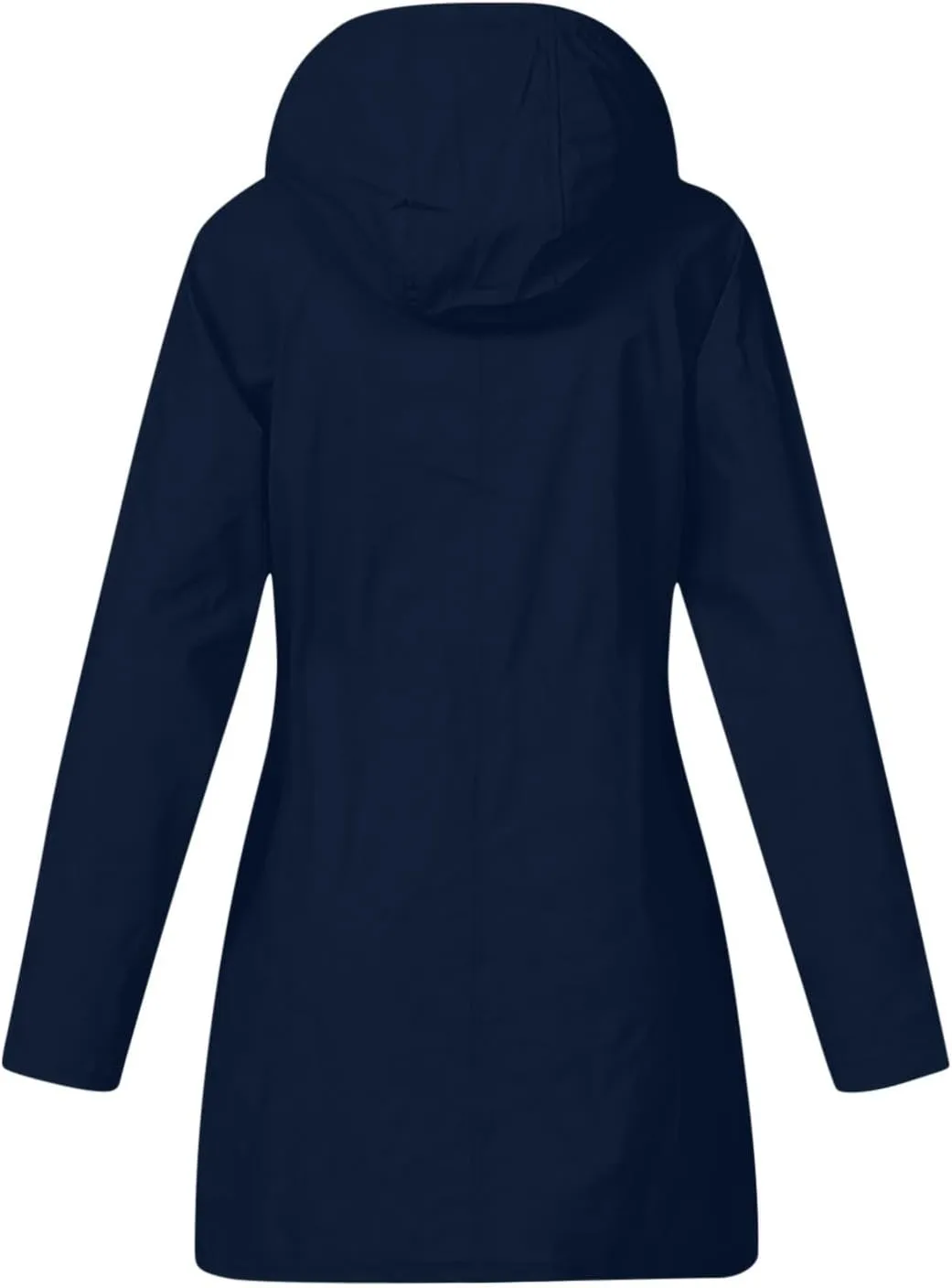 Rain Jackets for Women Waterproof Hooded Anoraks Lightweight Trench Coat Solid WindBreaker Fall Outfits with Pockets