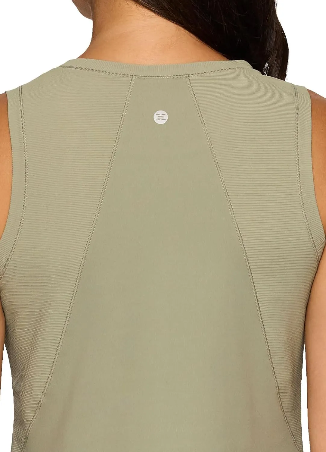 RBX Active Women's Workout Tank Top, Buttery Soft Ribbed Panel Fashion Novelty Tank for Casual Wear, Workouts, Yoga