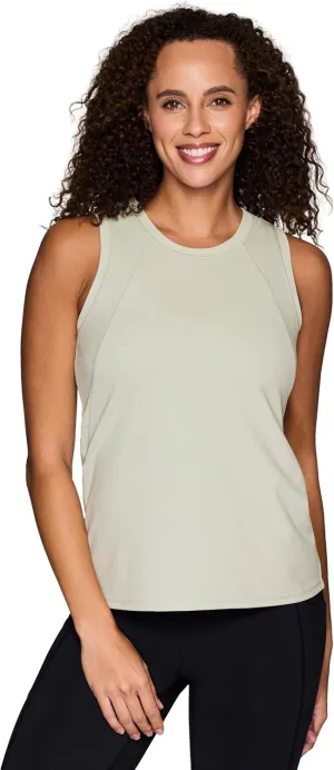RBX Active Women's Workout Tank Top, Buttery Soft Ribbed Panel Fashion Novelty Tank for Casual Wear, Workouts, Yoga