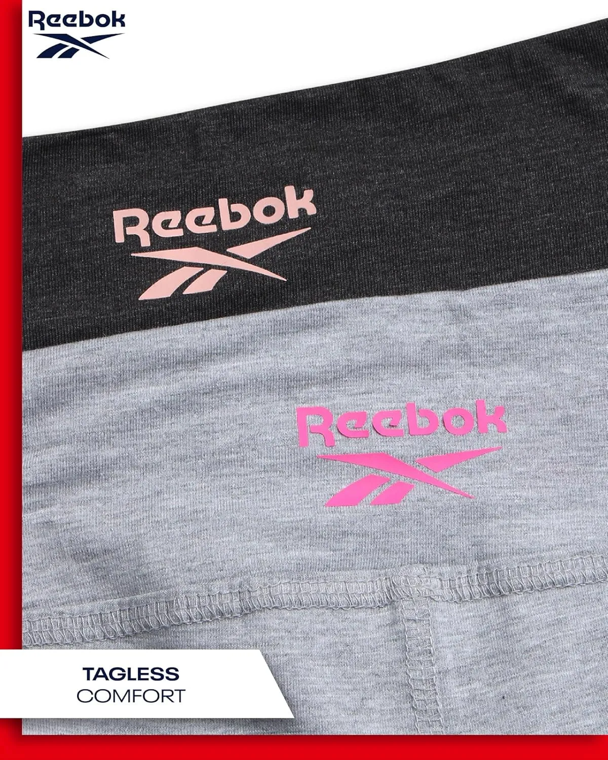 Reebok Girls Leggings - 2 Pack Athletic Performance Cotton Leggings - Yoga Pants for Girls Dance Tights (Sizes: 7-12)