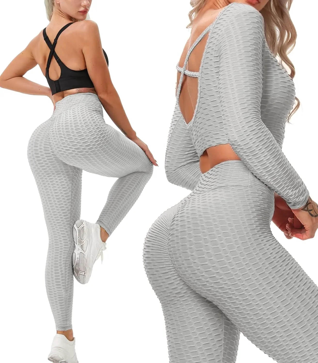 Scrunch Butt Lifting Leggings with Pockets for Women Butt Lift High Waisted Peach Lift TIK Tok Leggings Yoga Pants