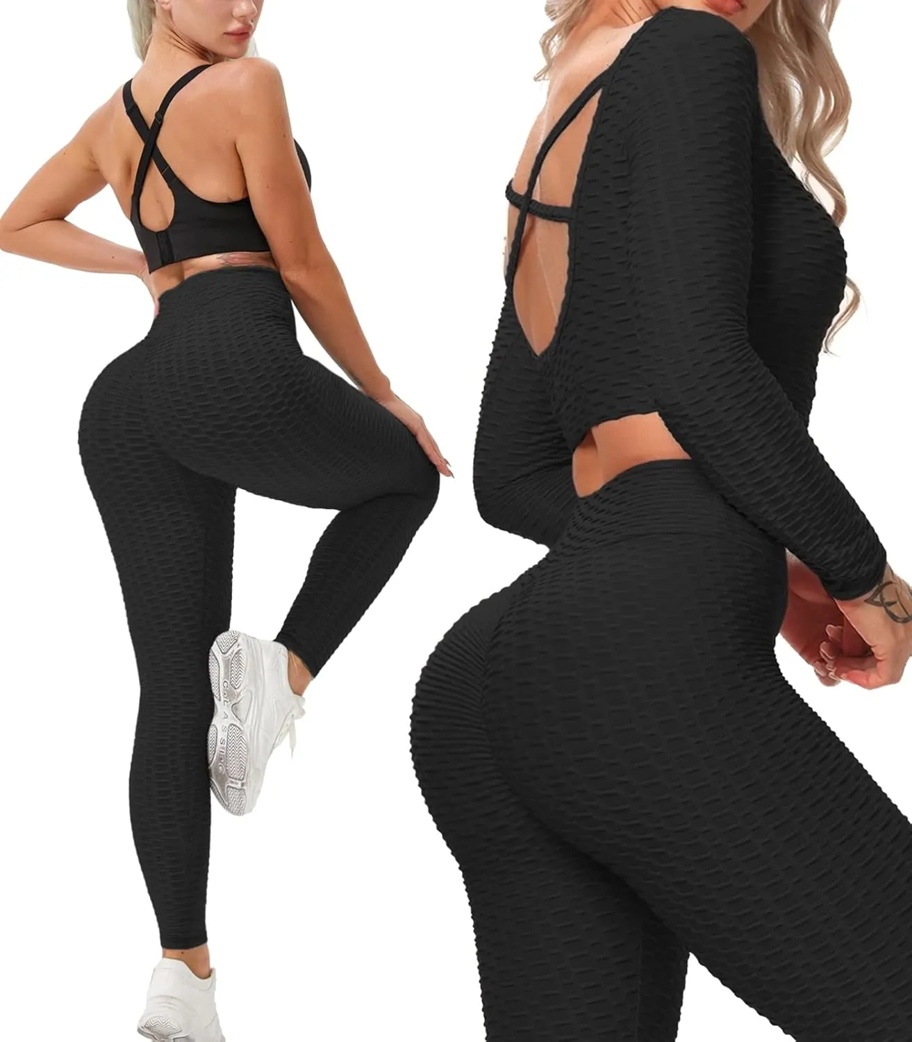 Scrunch Butt Lifting Leggings with Pockets for Women Butt Lift High Waisted Peach Lift TIK Tok Leggings Yoga Pants