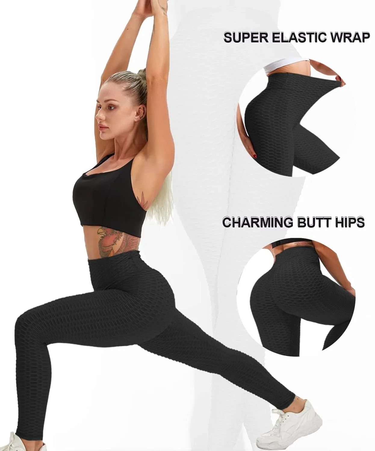 Scrunch Butt Lifting Leggings with Pockets for Women Butt Lift High Waisted Peach Lift TIK Tok Leggings Yoga Pants