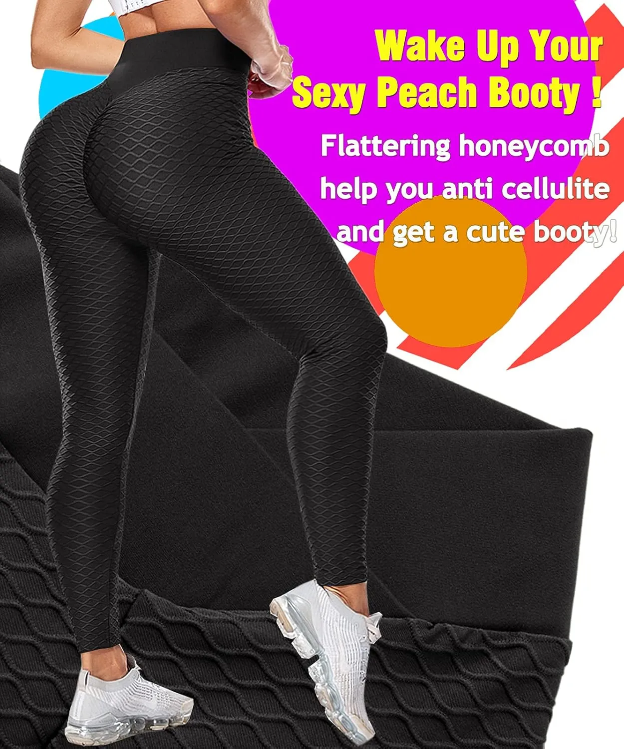 Scrunch Butt Lifting Leggings with Pockets for Women Butt Lift High Waisted Peach Lift TIK Tok Leggings Yoga Pants